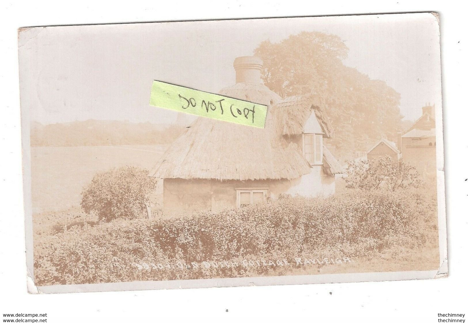 RAYLEIGH RSO R.S.O.POSTMARK ON A RP OLD DUTCH COTTAGE RAYLEIGH POSTMARK ESSEX - Andere & Zonder Classificatie