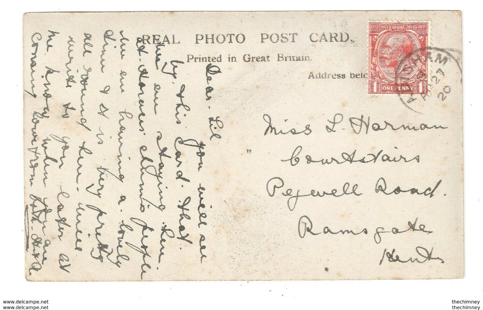 ADISHAM THIMBLE POSTMARK RP RECTORY ADISHAM Nr CANTERBURY F BEST PHOTO SERIES - Other & Unclassified