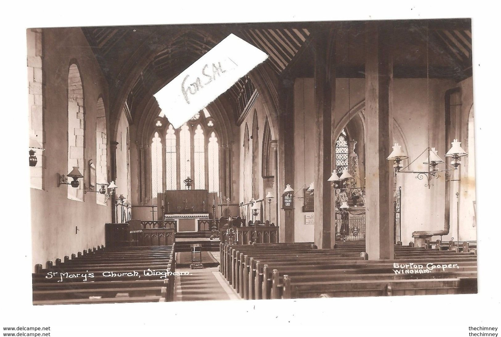 RP ST. MARY'S CHURCH INTERIOR WINGHAM Nr DOVER CANTERBURY UNUSED - Sonstige & Ohne Zuordnung