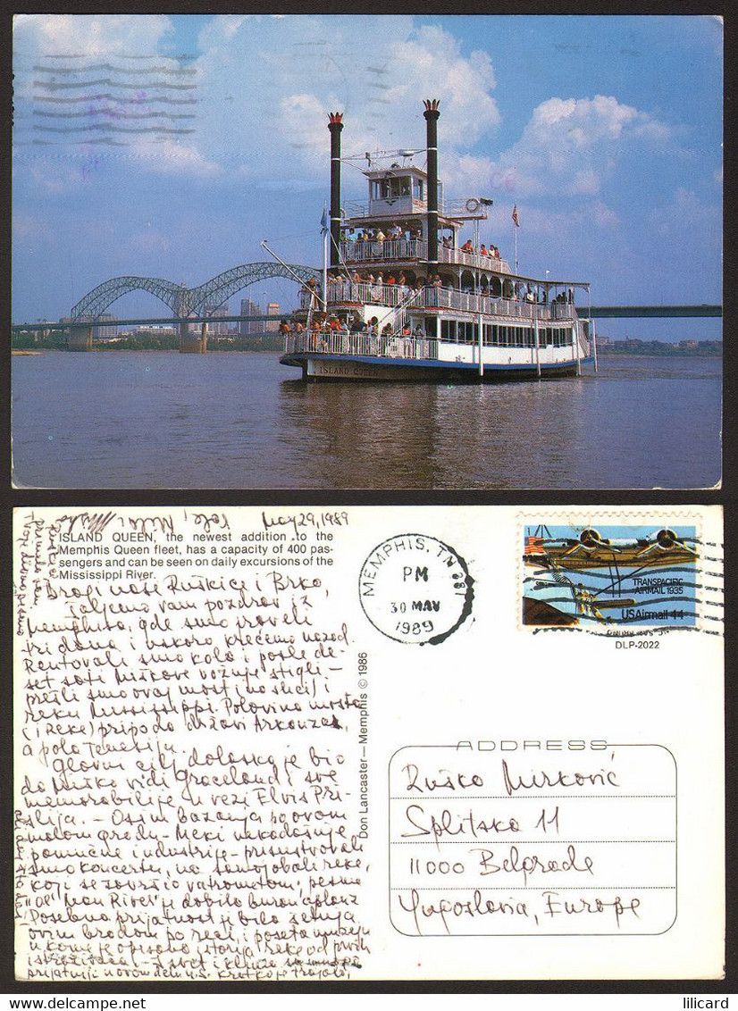 USA  Memphis Island Queen Ship  Nice Stamp #18874 - Memphis