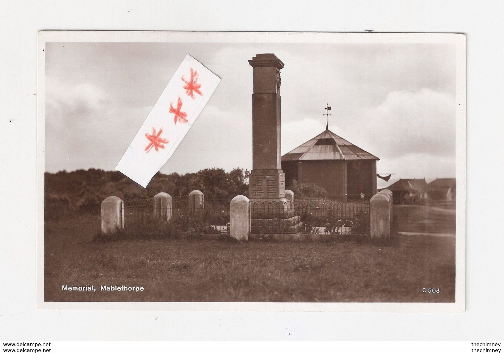 RP WAR MEMORIAL MABLETHORPE Nr TRUSTHORPE ALFORD LINCOLNSHIRE - Andere & Zonder Classificatie