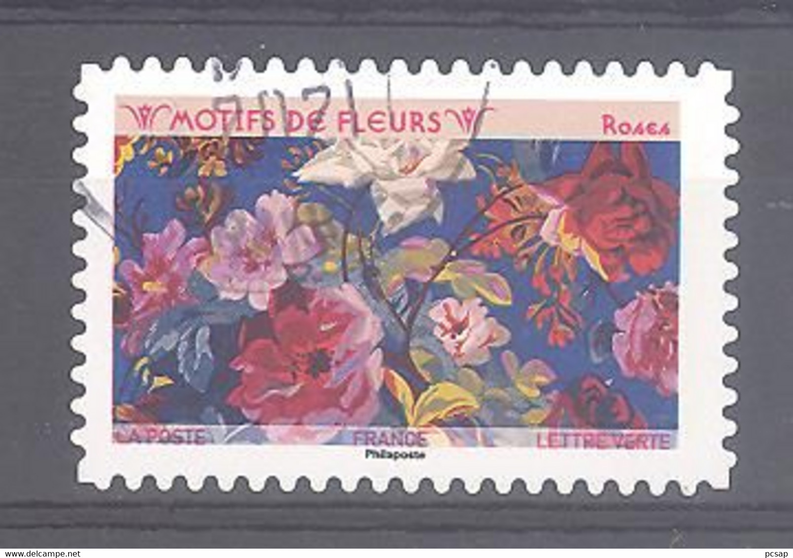 France Autoadhésif Oblitéré (Motifs De Fleurs : Roses) (cachet Rond) - Used Stamps