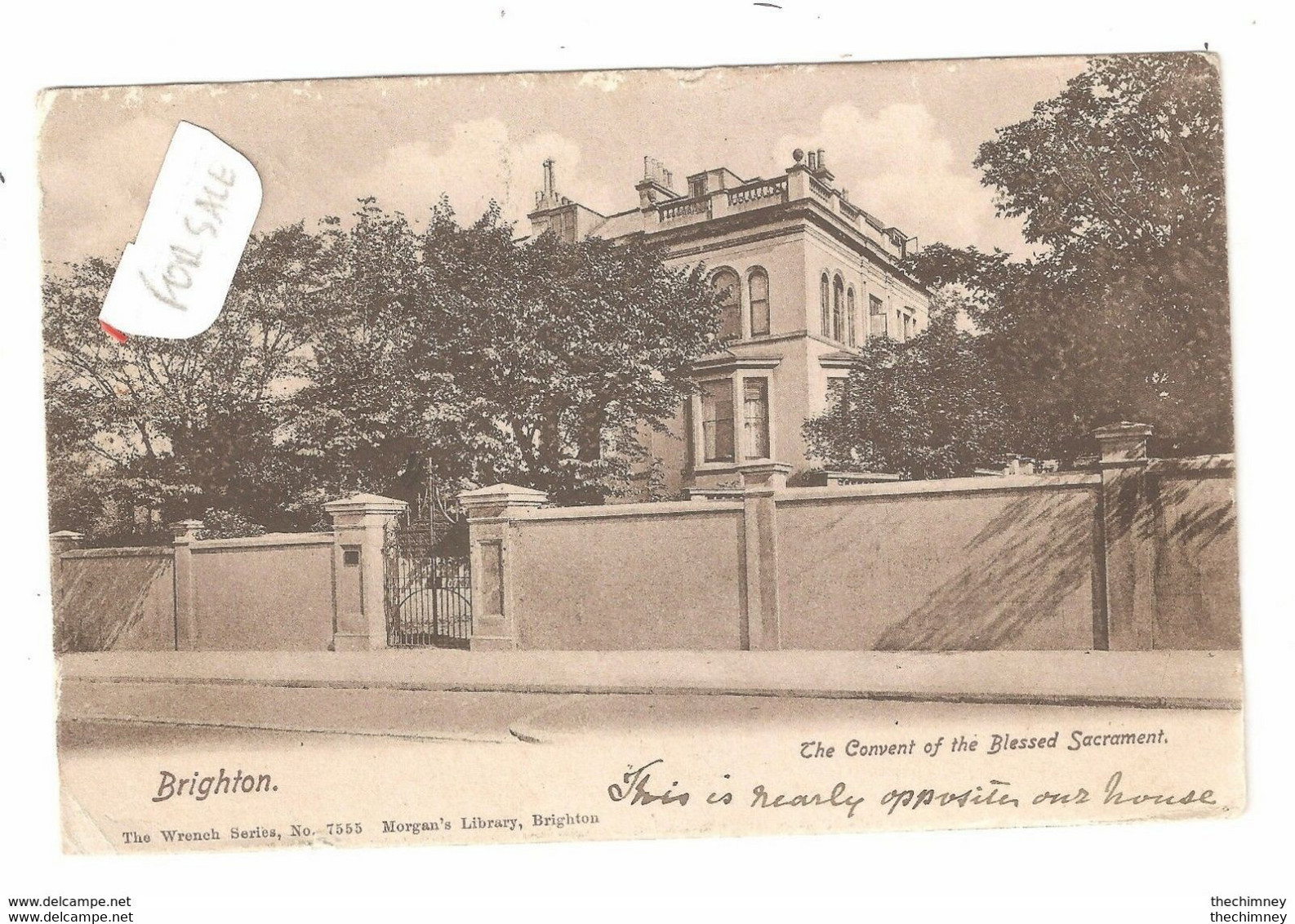 BRIGHTON CONVENT OF THE BLESSED SACRAMENT USED 1903 LADY A - Brighton