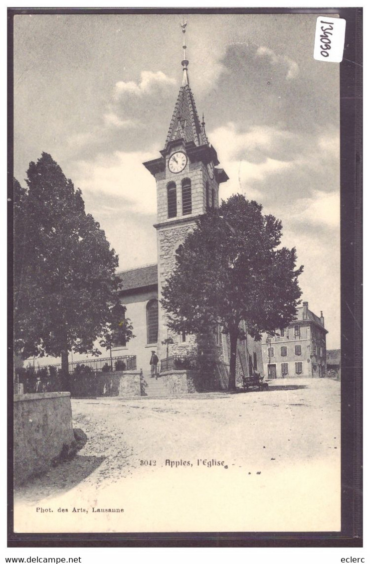 DISTRICT D'AUBONNE - APPLES - L'EGLISE - TB - Apples