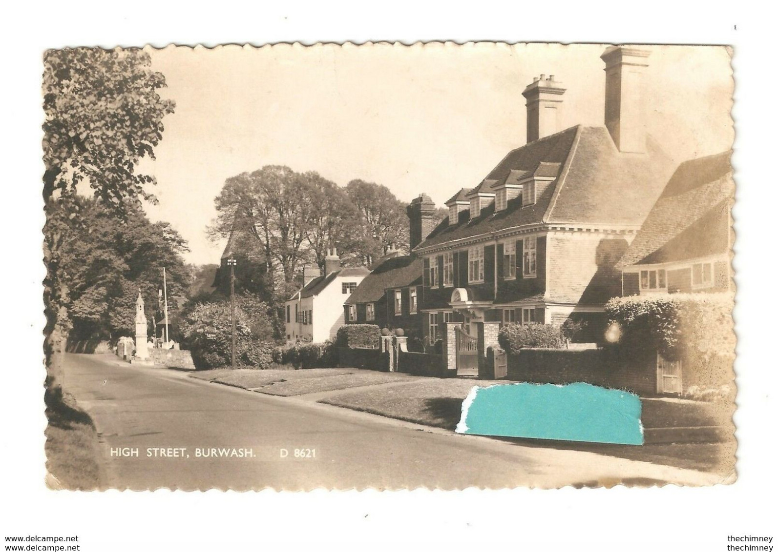 RP HIGH STREET BURWASH NR BEXHILL & BATTLE UNUSED - Sonstige & Ohne Zuordnung