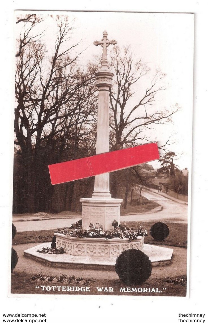 RP Totteridge War Memorial Barnet London Unused - Kriegerdenkmal