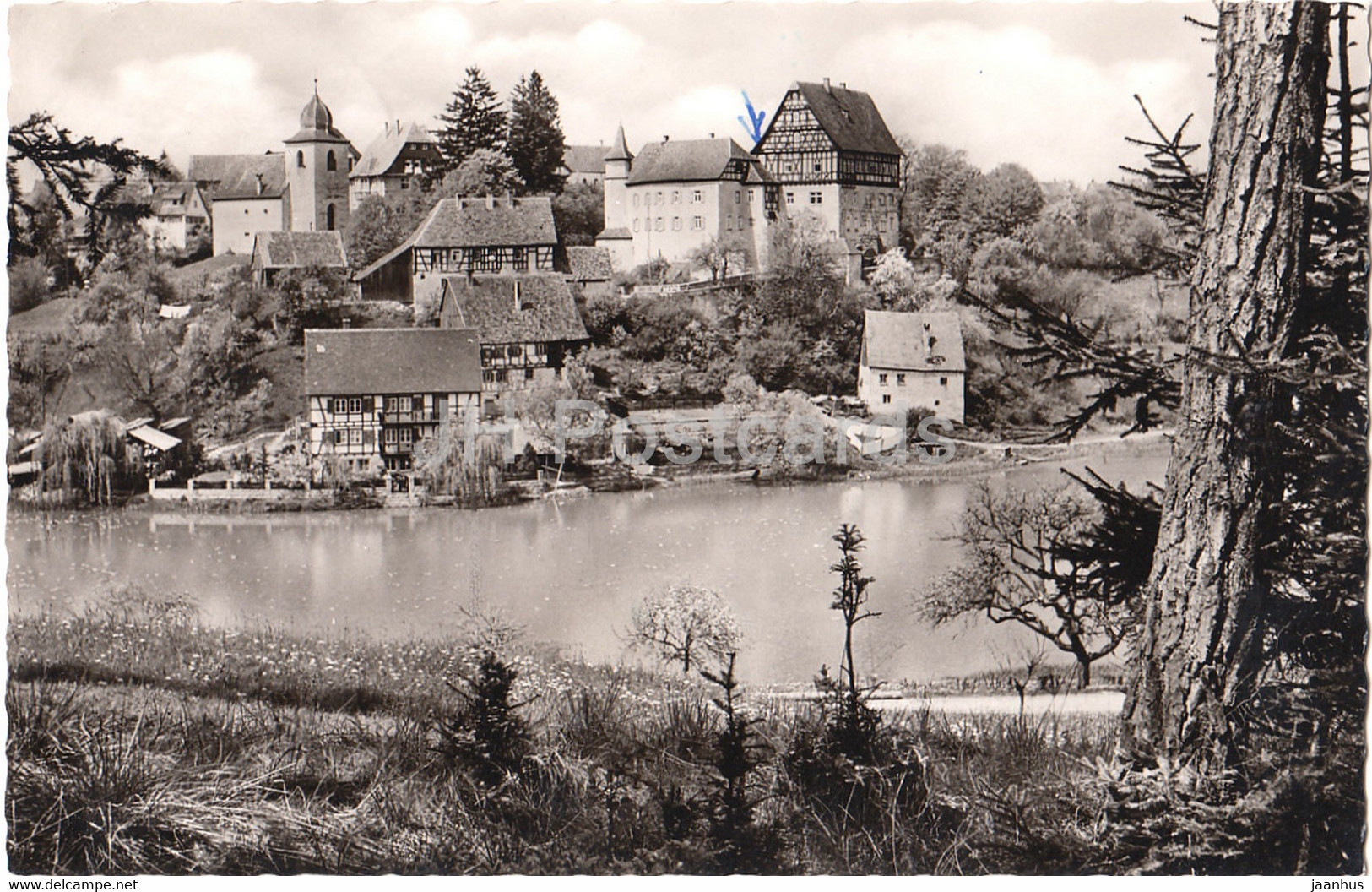 Jugendherberge Rechenberg - Kreis Crailsheim - Old Postcard - 1957 - Germany - Used - Crailsheim