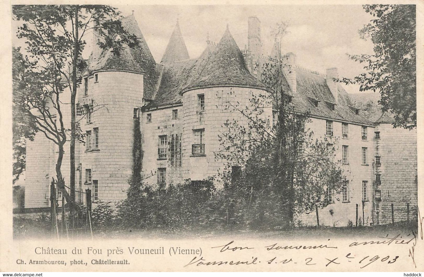 VOUNEUIL : CHATEAU DU FOU - Vouneuil Sur Vienne