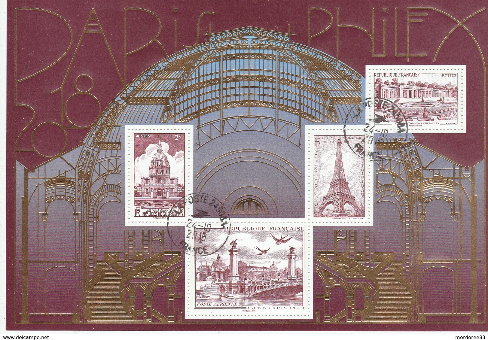 FRANCE 2018 BLOC SALON PARIS PHILEX OBLITERE F 5222 - Used