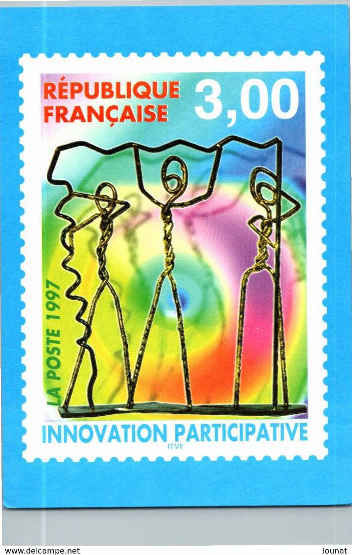 Publicité La Poste - Timbre - Innovation Participative 1997 - Briefmarken (Abbildungen)