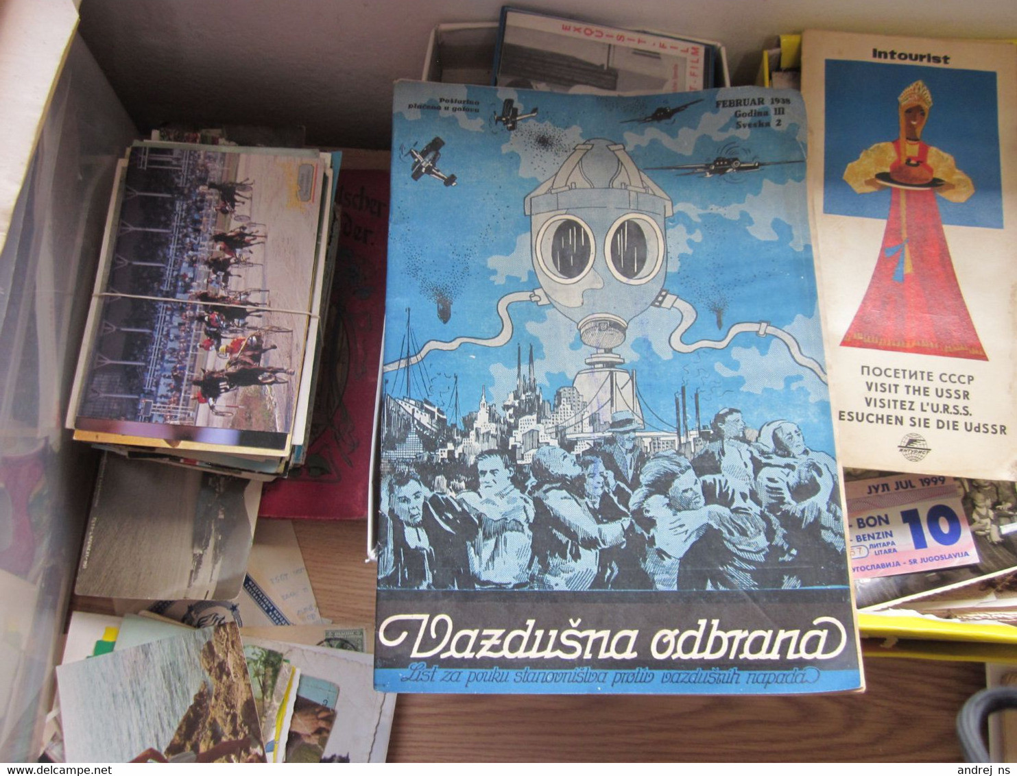 VAZDUSNA ODBRANA AIR DEFENSE  1938 List Za Pouku Stanovnistva Protiv Vazdusnih Napada - Skandinavische Sprachen