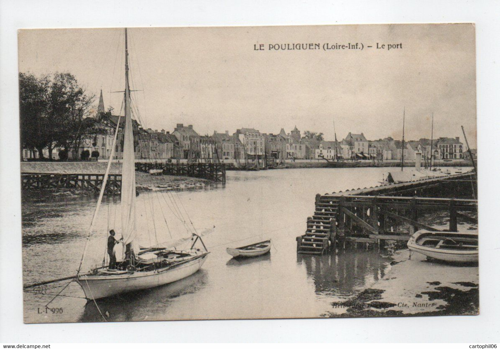 - CPA LE POULIGUEN (44) - Le Port - Edition L-I 996 - - Le Pouliguen