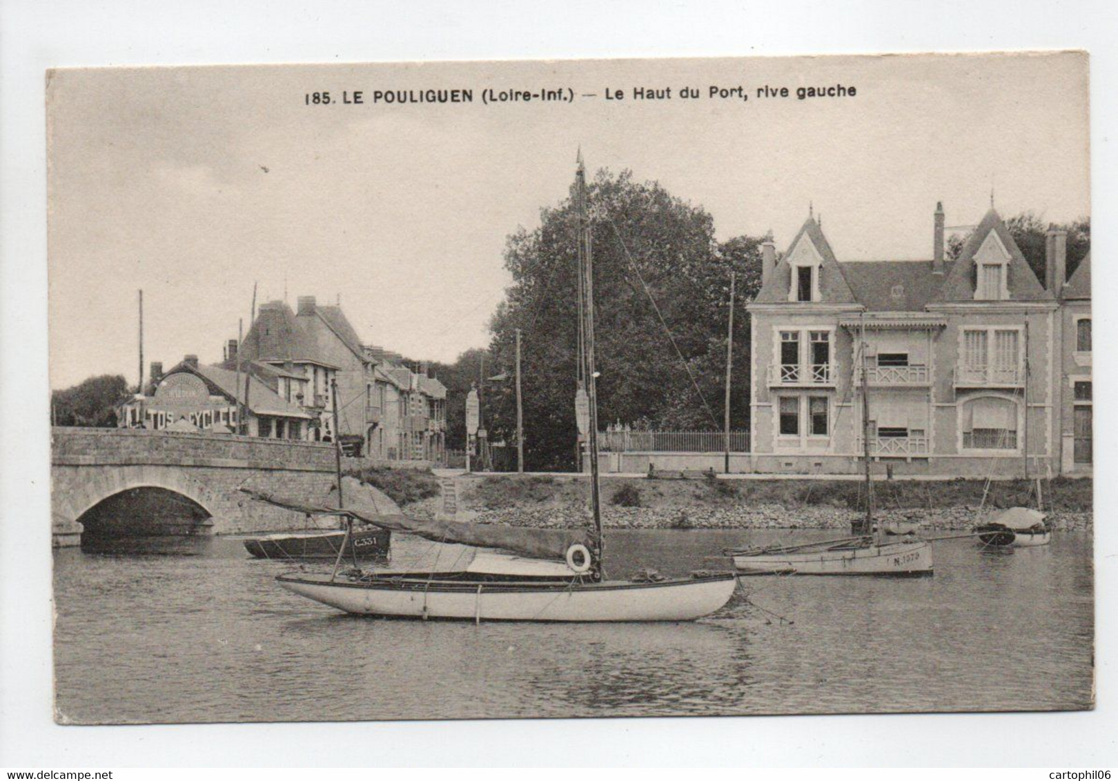 - CPA LE POULIGUEN (44) - Le Haut Du Port, Rive Gauche - Edition Chapeau 185 - - Le Pouliguen