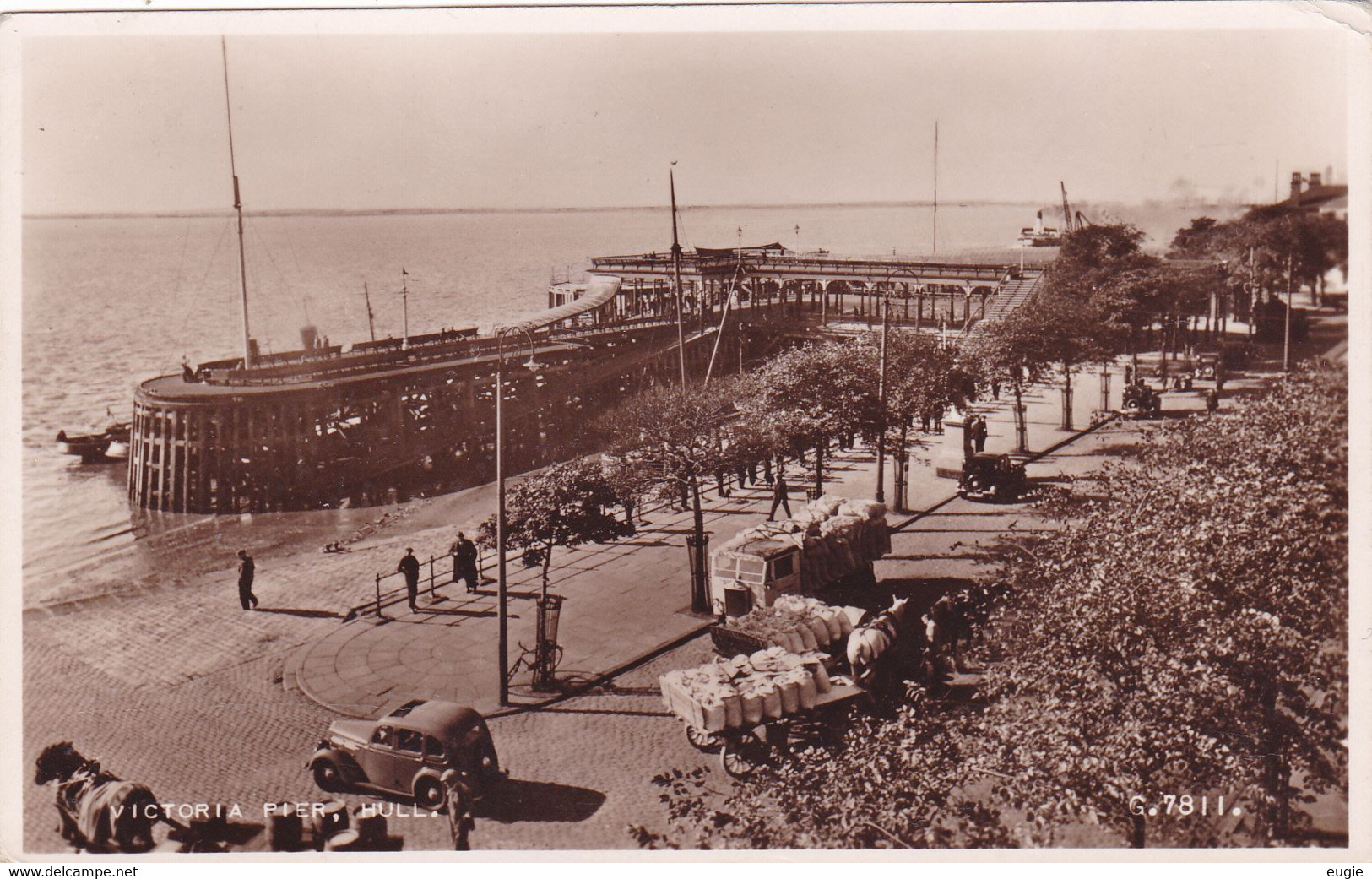 2112/ Victoria Pier, Hull, Paard Met Wagen, Oude Auto 1952 - Hull