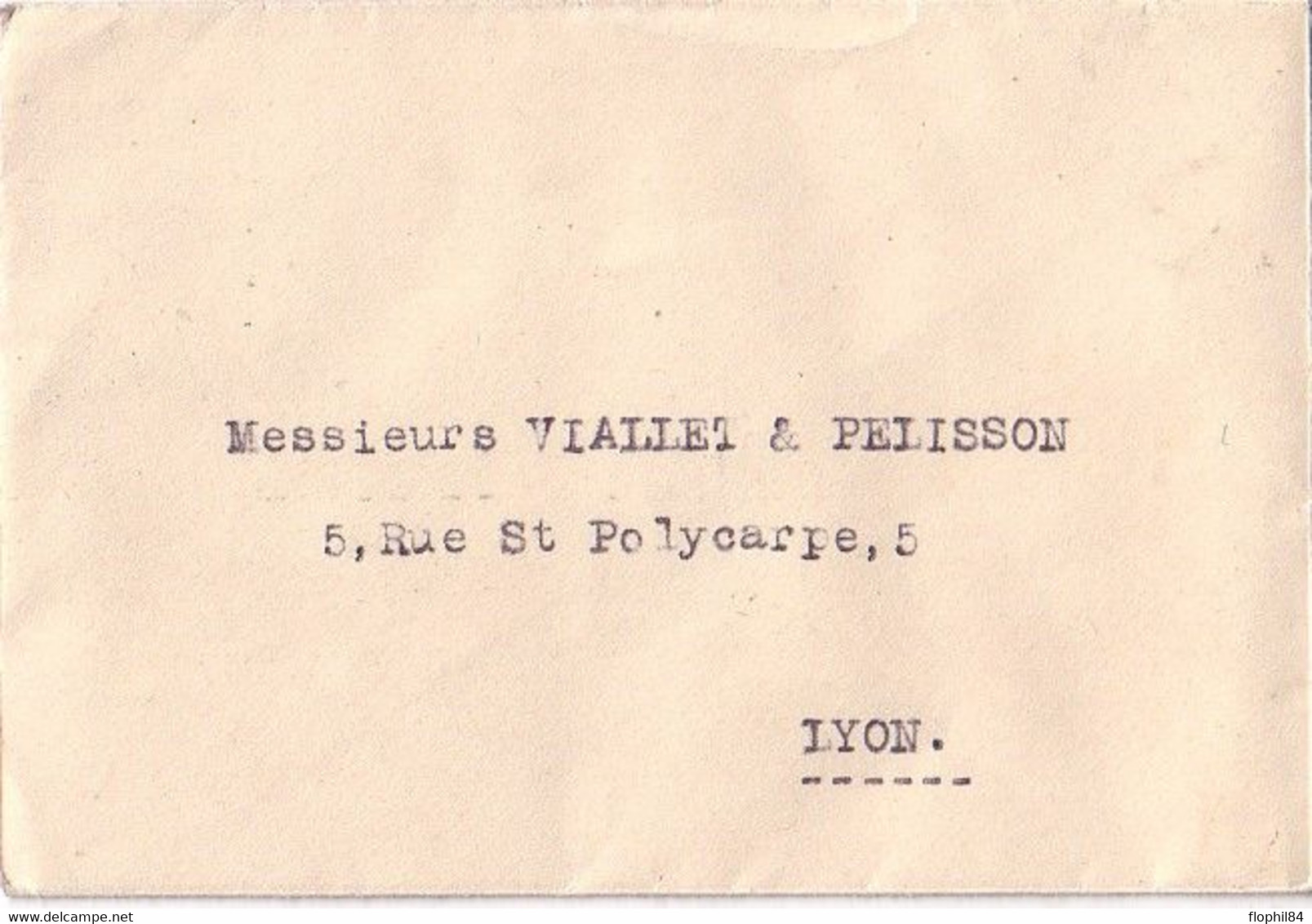 GRECE - LETTRE POUR LYON FRANCE AVEC VIGNETTE CROIX ROUGE. - Postal Logo & Postmarks