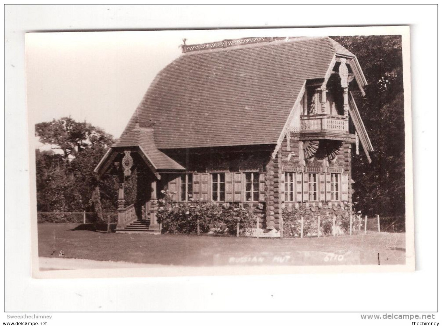 RP EDWINSTOWE Nr WARSOP WELBECK RUSSIAN LOG HUT R SNEATH PARADISE STREET SHEFFIELD UNUSED POSTCARD - Autres & Non Classés