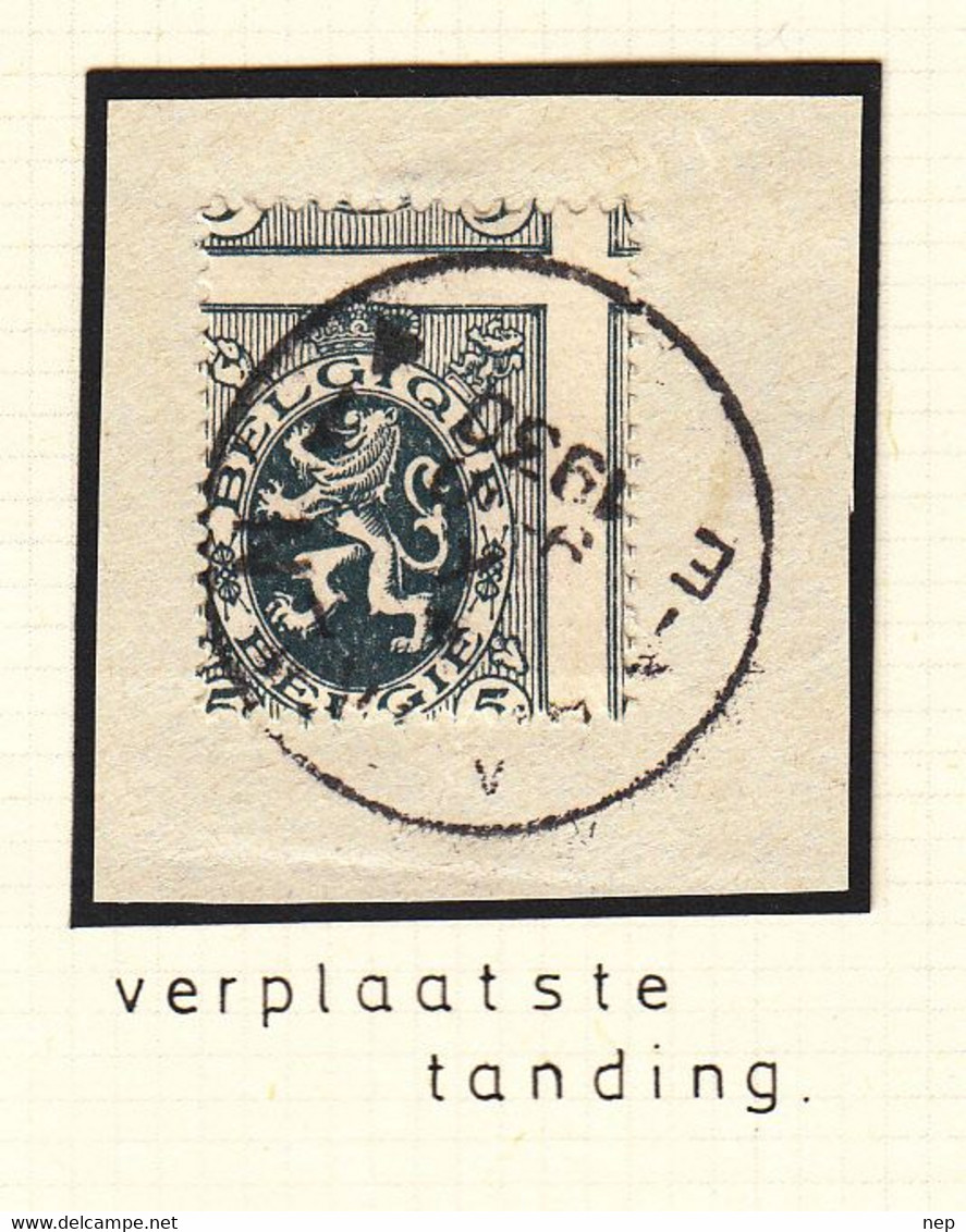 BELGIË - OBP - 1929 - Nr 279 (verschoven Druk) - Gest/Obl/Us - Other & Unclassified