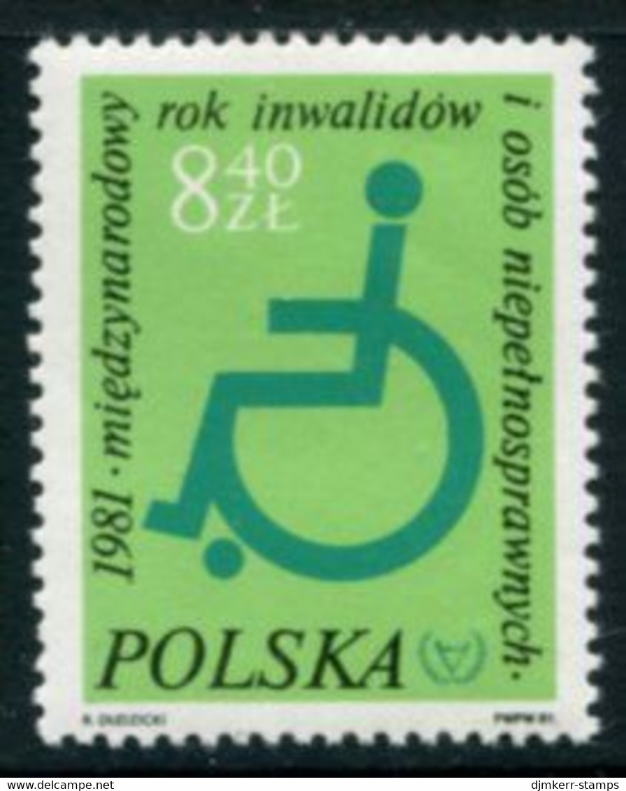 POLAND 1981 Year Of The Disabled MNH / **.  Michel 2763 - Unused Stamps