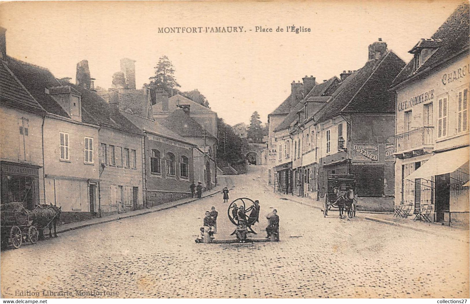 78-MONTFORT-L'AMAURY- PLACE DE L'EGLISE - Montfort L'Amaury