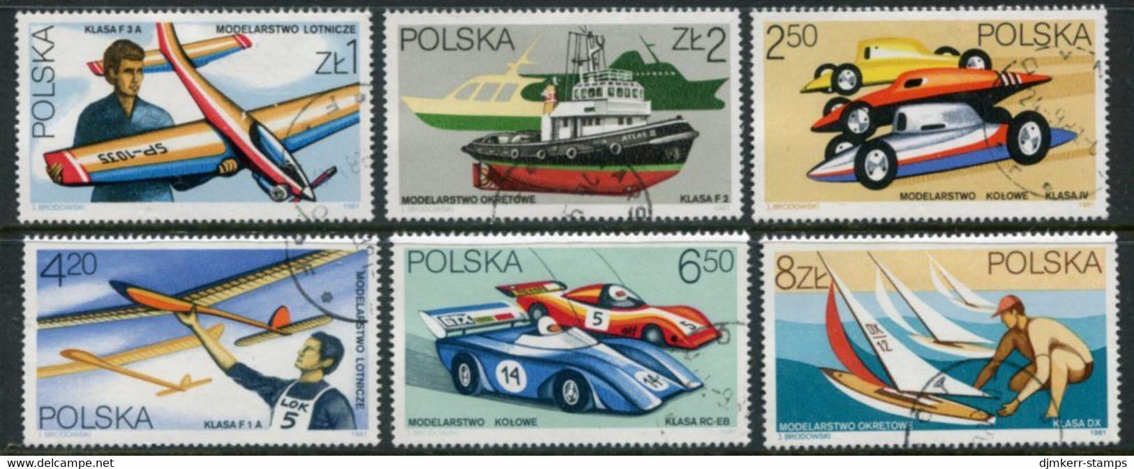 POLAND 1981 Model Sports Used.  Michel 2757-62 - Usados