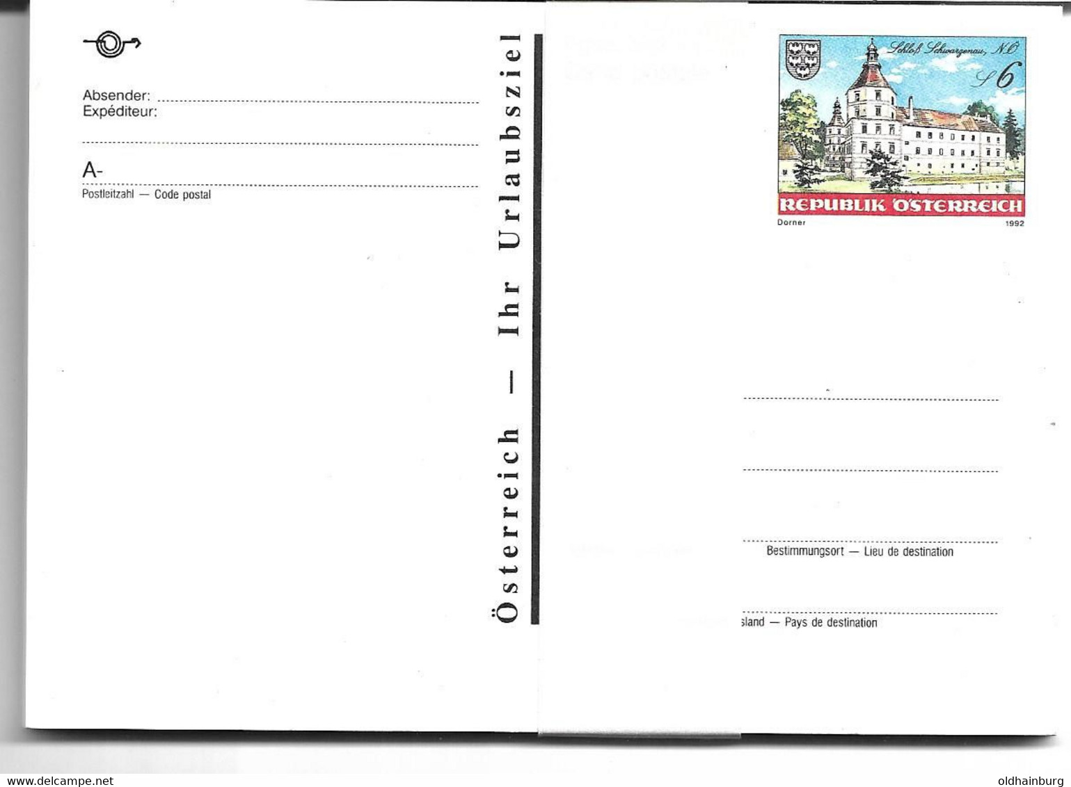 1881n: Ganzsache Postkarte Schwarzenau Aus Dem Jahr 1992, Seltenes Post- Originalpaket Mit 20 Stück, Banderole - Zwettl