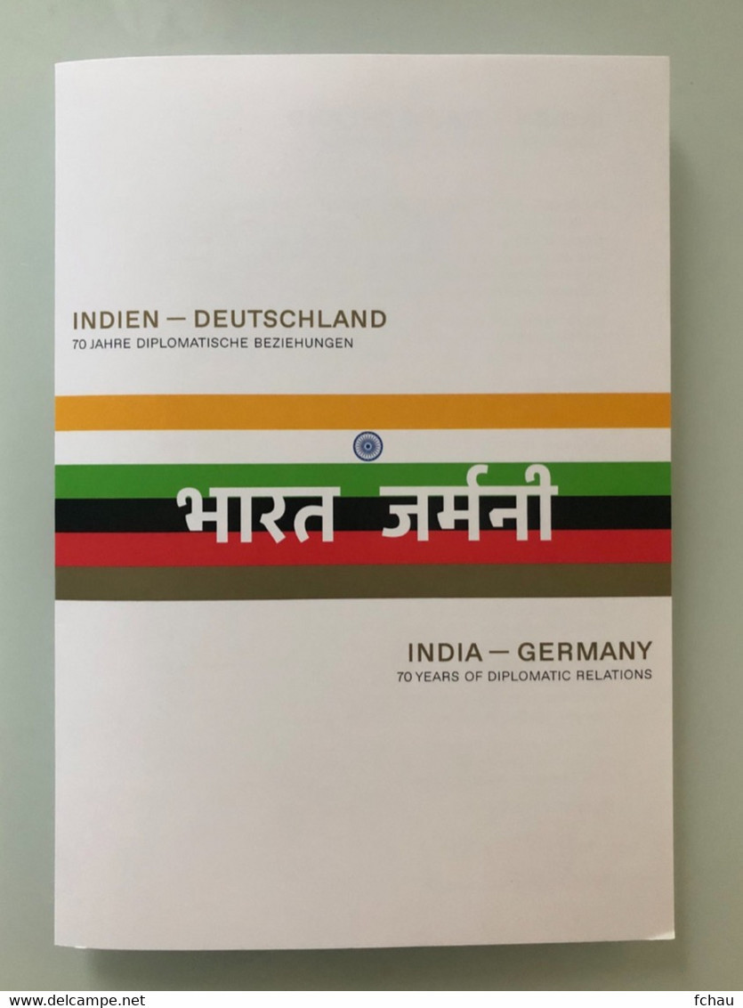 Germany Joint Issue 70 Years Of Diplomatic Relations With India Folder With Both Stamps, Minister Card, Leaflet  RAR - Autres & Non Classés