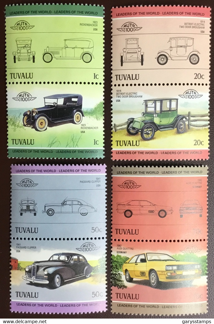 Tuvalu 1985 Automobiles 2nd Series MNH - Tuvalu