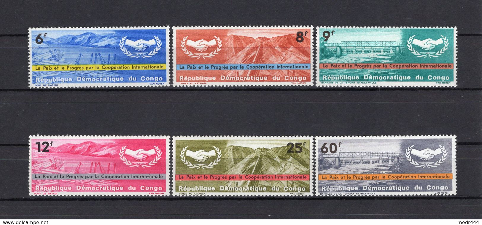 Congo 1967 - Peace & Progress For The International Cooperation -  Stamps 6v - Complete Set - MNH** - Excellent Quality - Collezioni