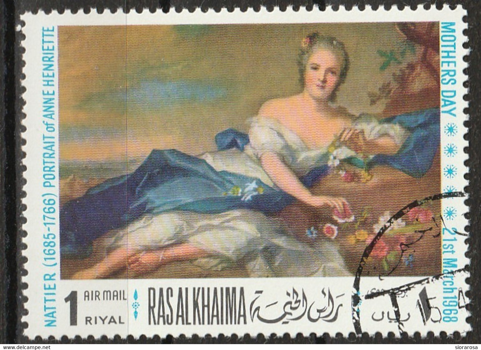 Ras Al-Khaimah 1968 - Anne-Henriette De France; By Jean-Marc Nattier (1685-1766) - Día De La Madre