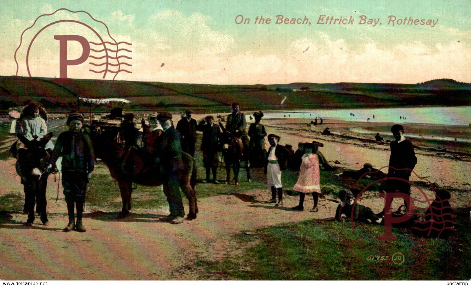 ETTRICK BAY ISLE OF BUTE  ON THE BEACH ROTHESAY  ANE DONKEY EZEL - Bute