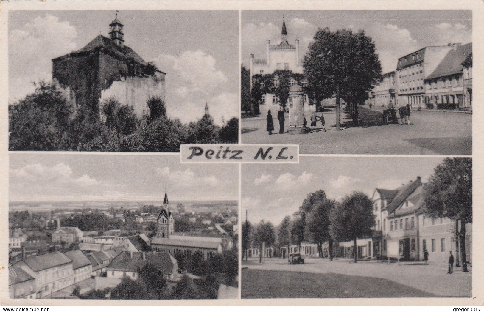 8552) PEITZ - N.L. - Tolle Alte S/W Mehrbild AK 11.9.1957 - Peitz