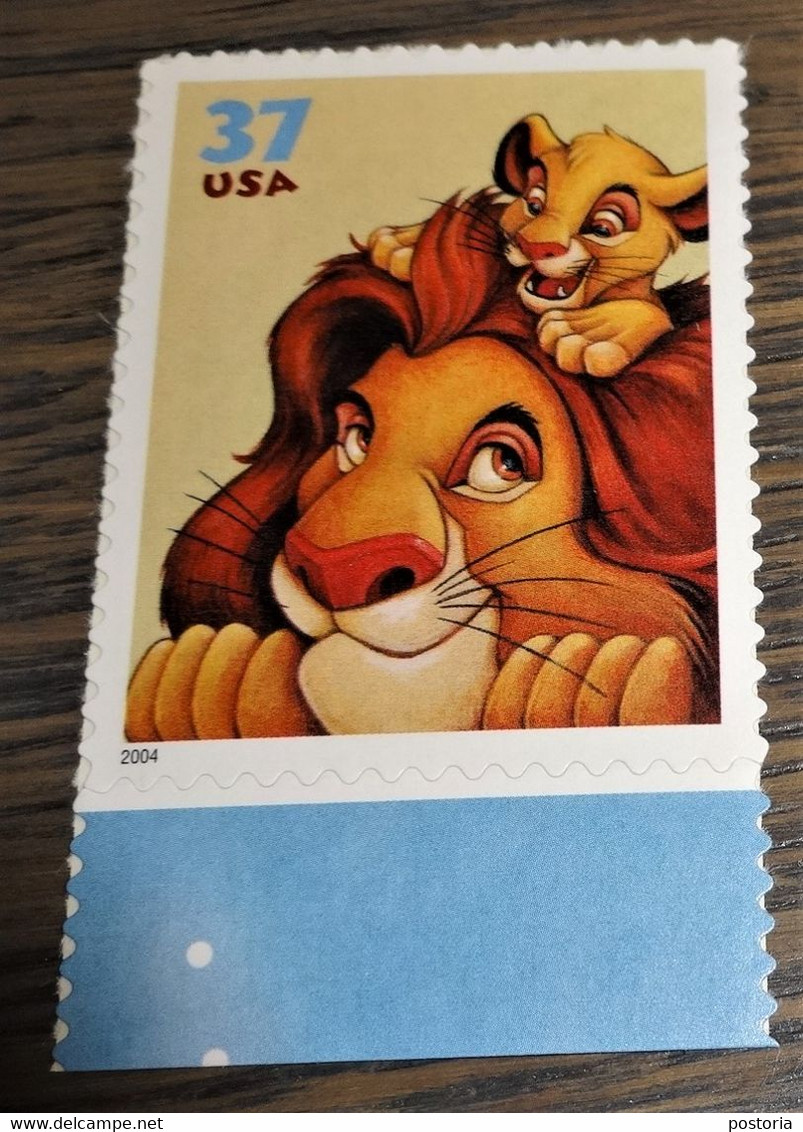 USA - 2004 - Postfris - Scott 3867 - Disney - Vriendschap - Mufasa En Simba - Neufs