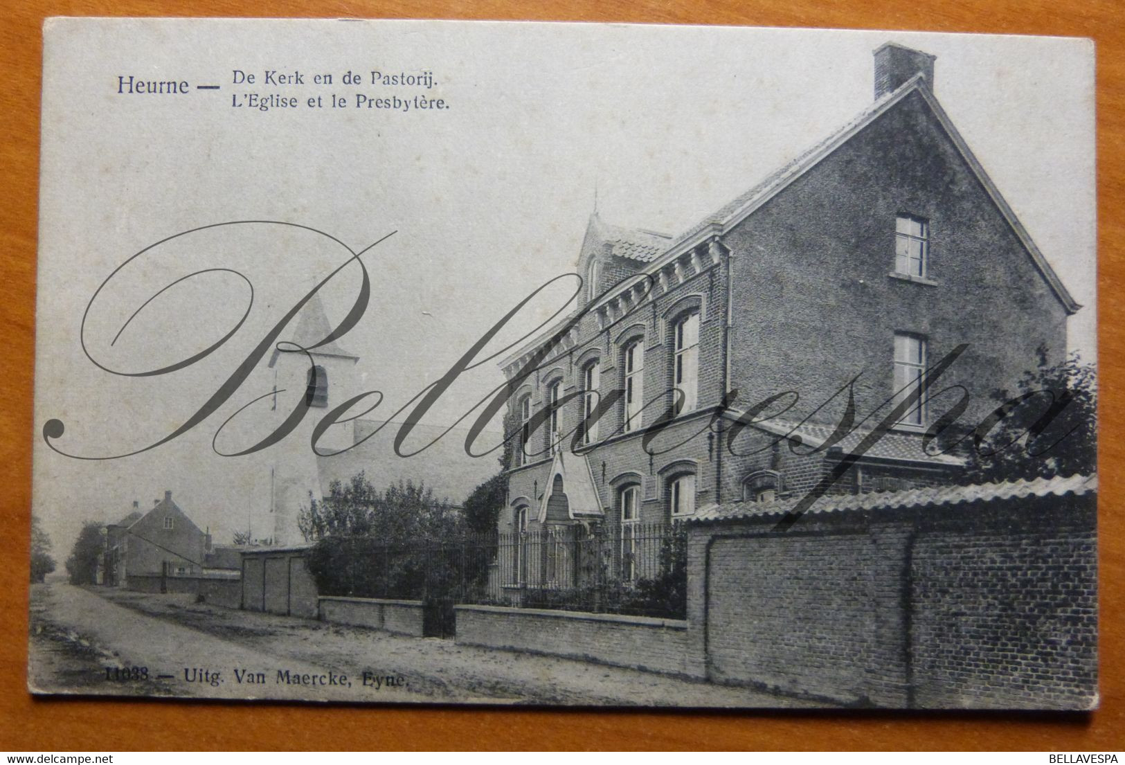 Heurne Bij Oudenaarde. Kerk En Pastorie. - Oudenaarde