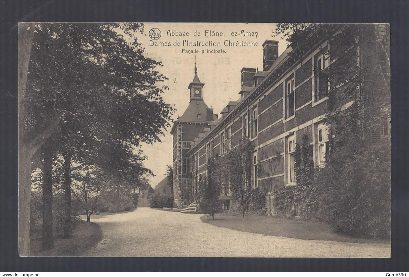 Abbaye De Flône, Lez-Amay - Dames De L'Instruction Chrétienne - Façade Principale - Postkaart - Amay