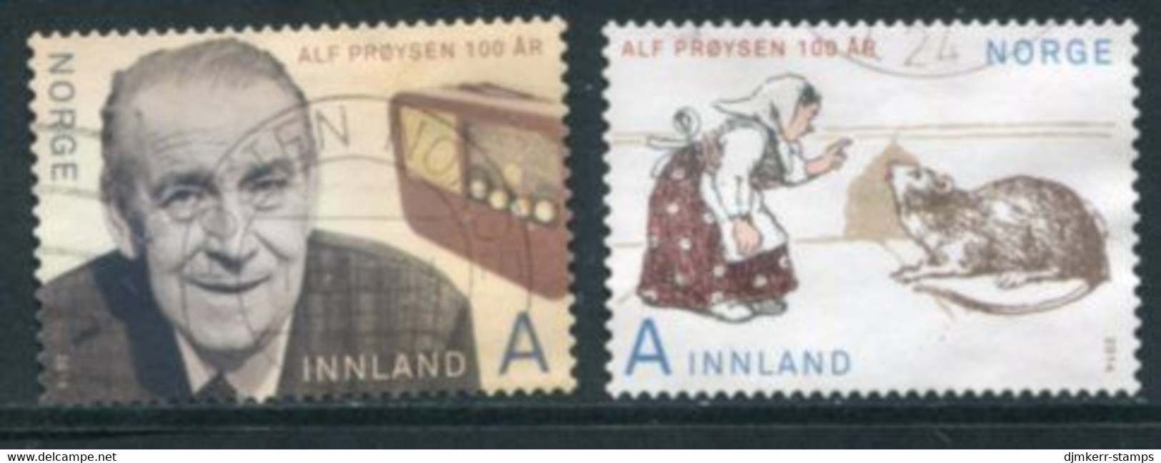 NORWAY 2014 Alf Prøysen Centenary Used.  Michel 1860-61 - Used Stamps