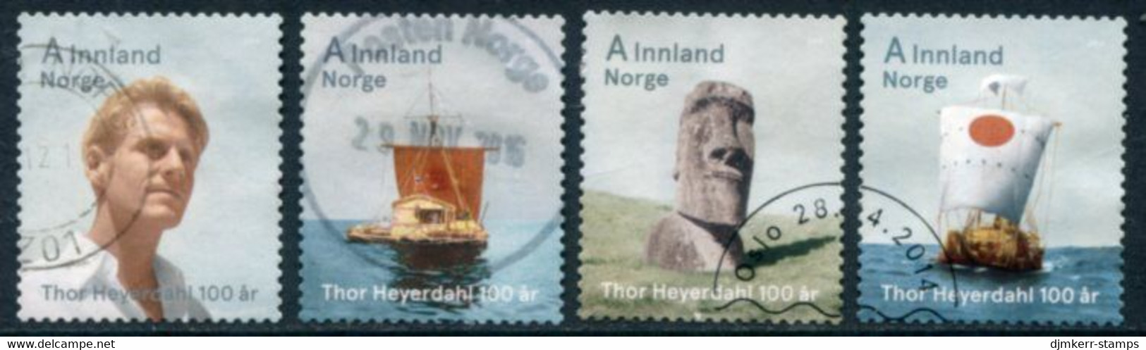 NORWAY 2014 Heyerdahl Centenary Used.  Michel 1847-50 - Used Stamps