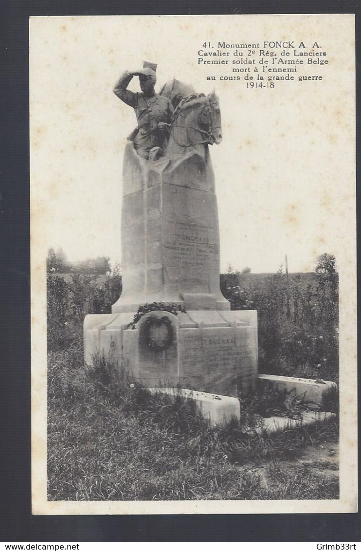Thimister - Monument Fonck A. - Postkaart - Thimister-Clermont