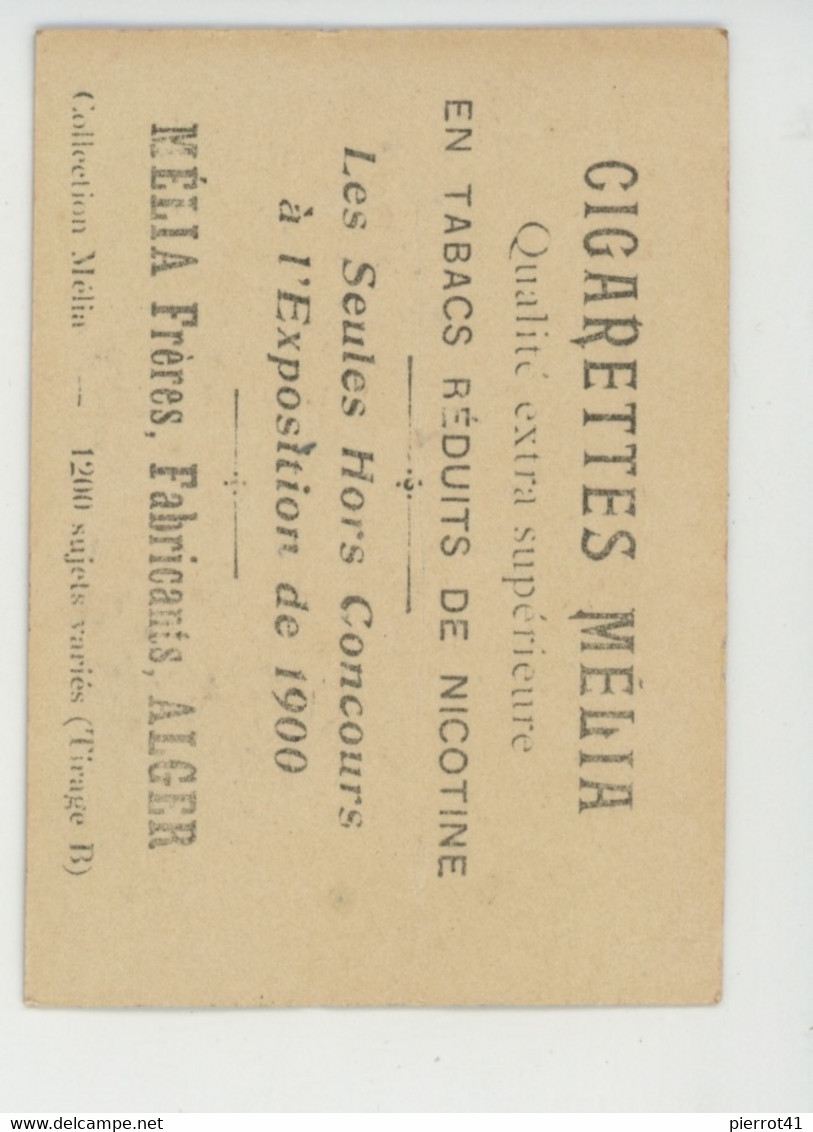 CHROMOS CIGARETTES - PUB Pour CIGARETTES MELIA ALGER - Nus - Artiste 1900 - CLEMATITE - Melia