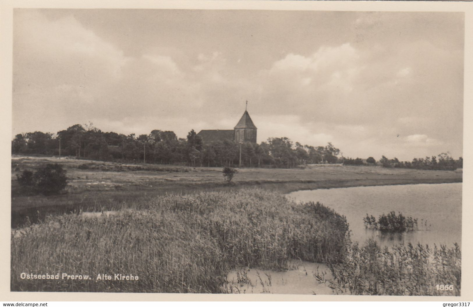 8568) Ostseebad PREROW - Alte KIRCHE - Tolle Alte Ansicht ALT - Seebad Prerow