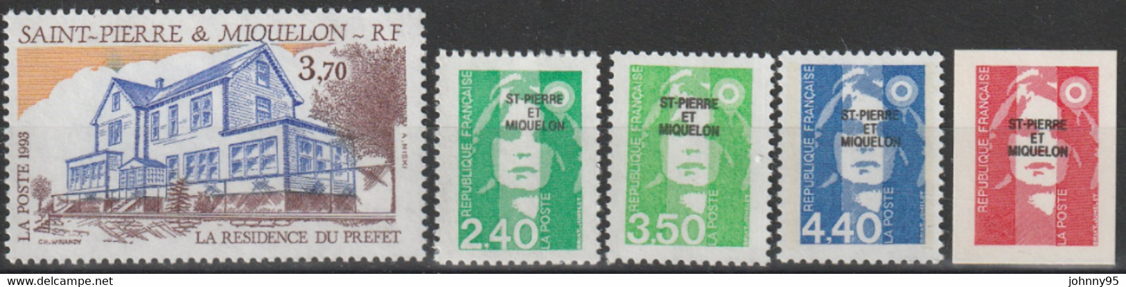 Année 1993 - N° 572 à 591 - Année Complète - 18 Valeurs + 1 Triptyque - Neufs - Full Years