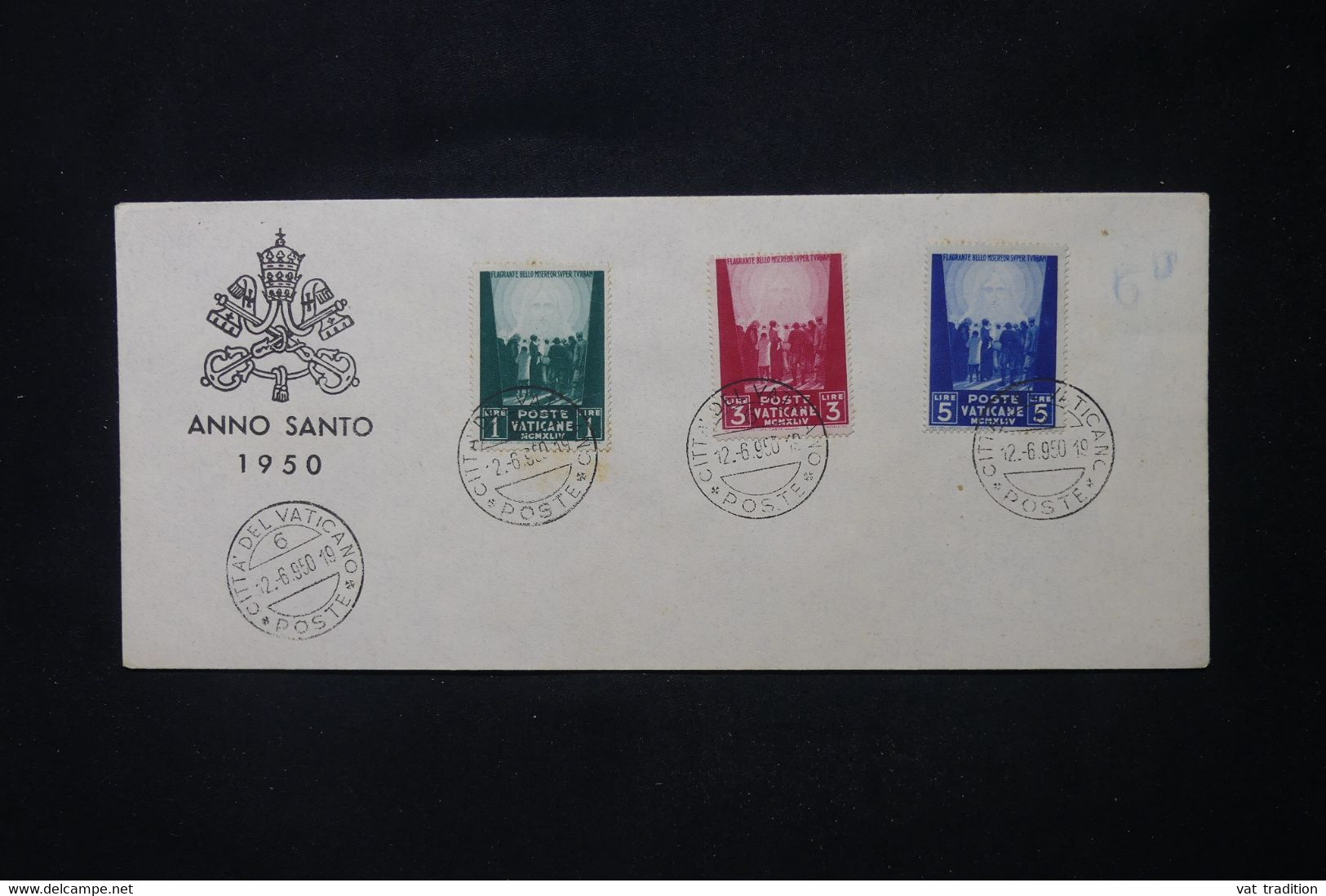 VATICAN - Enveloppe Souvenir De L 'Année Sainte En 1950 - L 104825 - Brieven En Documenten