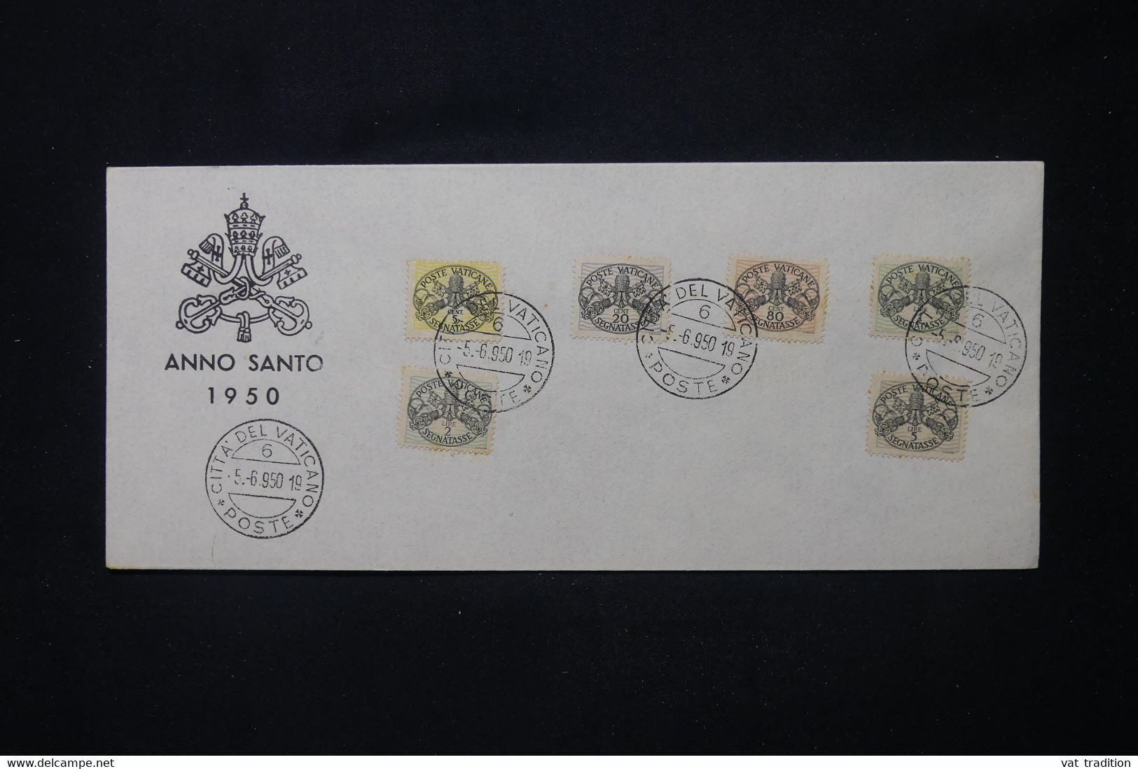 VATICAN - Enveloppe Souvenir De L 'Année Sainte En 1950 - L 104826 - Cartas & Documentos