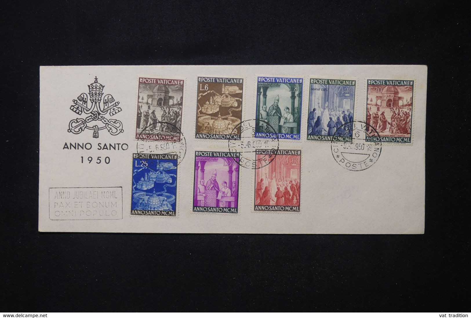 VATICAN - Enveloppe Souvenir De L 'Année Sainte En 1950 - L 104827 - Cartas & Documentos