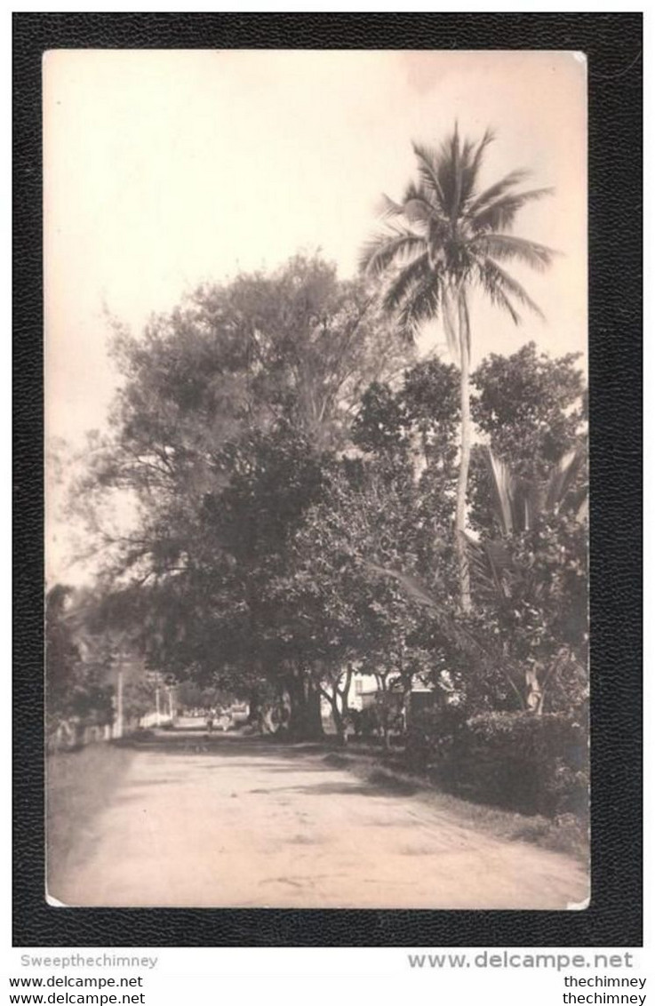 RP SHOWS HOUSES STREETSCENE COOK Islands Carte Photo By Sydney Hopkins Rarotonga - Cookeilanden