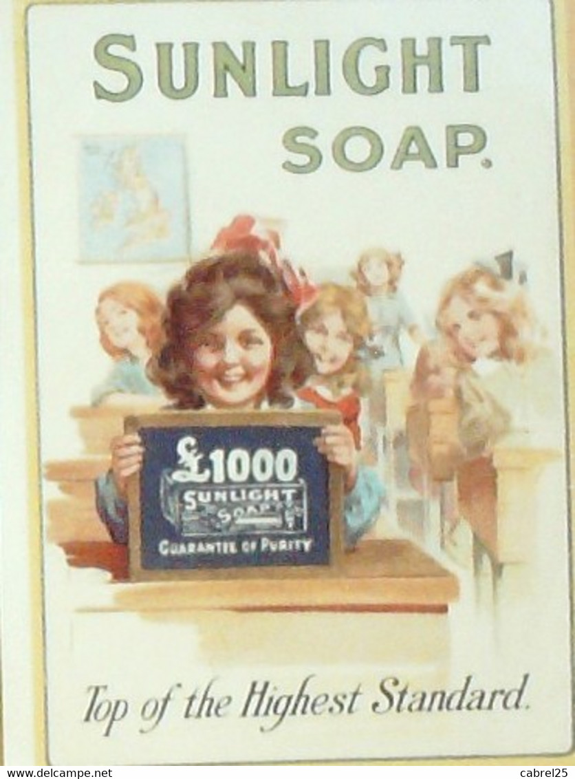 SUNLIGHT SOAP Lever Brothers Port Sunlight Royaume Uni 1910 - Advertising