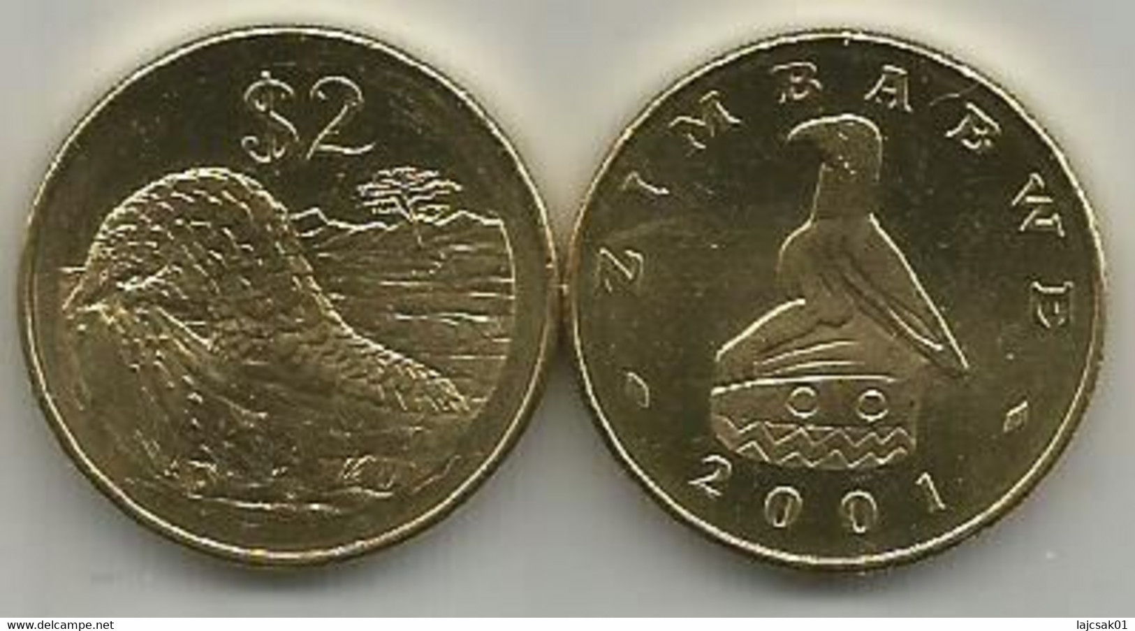 Zimbabwe 2 Dollars 2001. High Grade - Zimbabwe