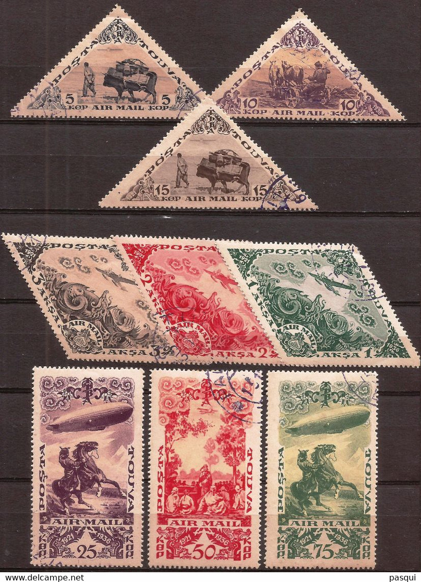 Tuva - Fx. 10200 - Yv. Ae. 10/18 - 15° Aniversario De La República - 1936 - Ø - Touva