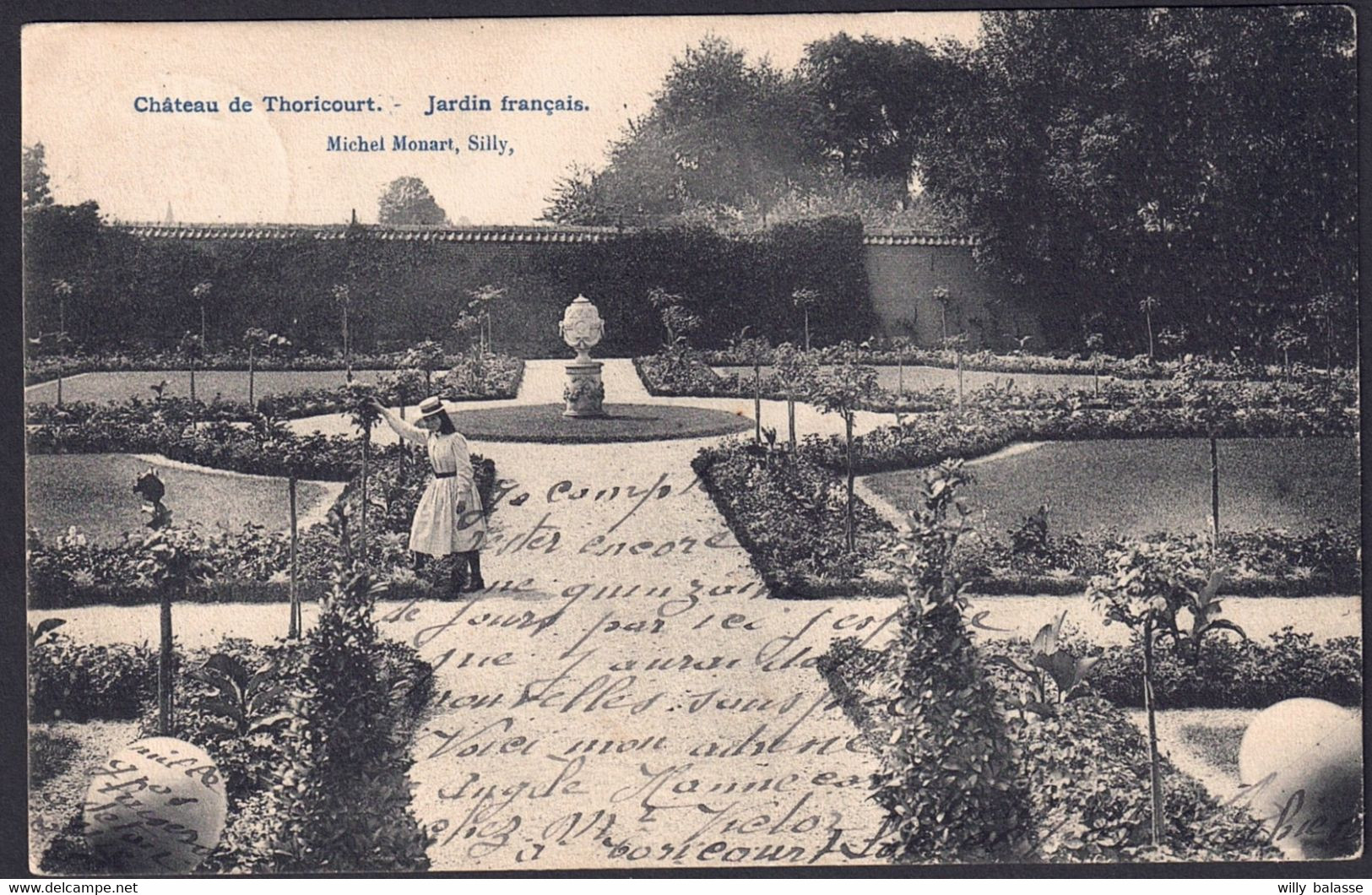 +++ CPA - Château De THORICOURT - Silly - Jardin Français   // - Silly