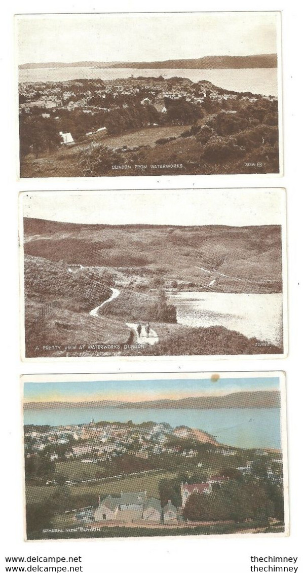 THREE POSTCARDS OF DUNOON ARGYLLSHIRE SCOTLAND - Argyllshire