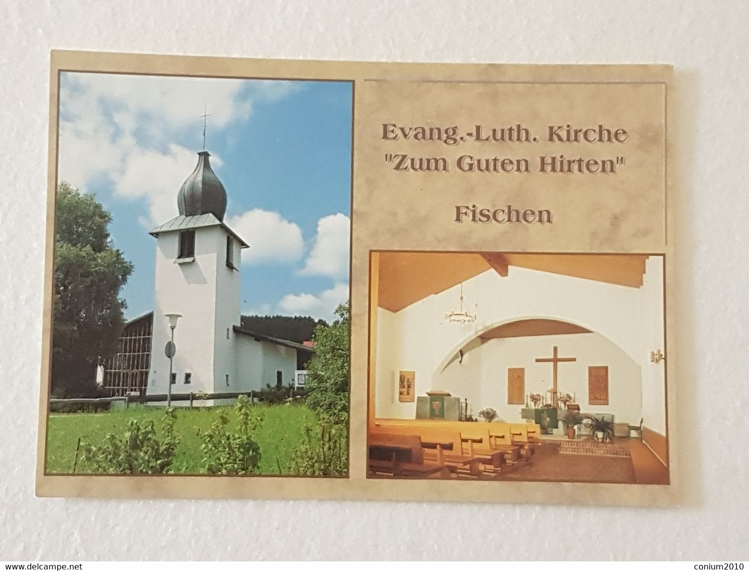 Fischen Evan.Luth Kirche "zum Guten Hirten" (nicht Gelaufen, Ca.1995); #H50 - Fischen